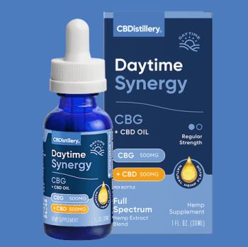Best CBG Oil for Daytime: CBDistillery Daytime Synergy CBG + CBD 1:1 Tincture