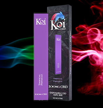 Best Flavor: Koi CBD Disposable Vape Bar 