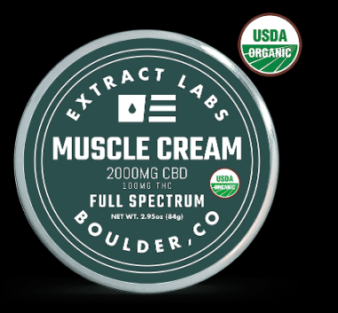  Best Certified Organic Ingredients: Extract Labs CBD Muscle Cream