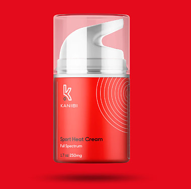Best CBD For Knee Pain, Kanibi CBD Enhanced Heat Cream.