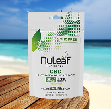 Best For Hydration CBD Seltzer Drink Mix: NuLeaf Naturals
