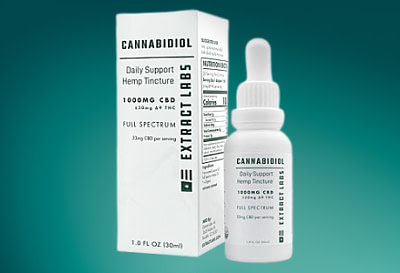 Best For Pain: Extract Labs Daily Support Full Spectrum CBD Tincture.