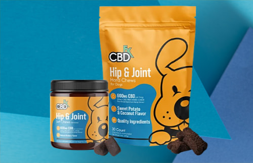 CBDfx CBD Dog Treats Hip & Joint Chews