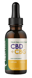 Medterra CBG+CBD Full Spectrum Tincture, with cannabinoids, terpenes, and flavonoids.