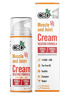 Best Anti-Inflammatory CBD Cream, CBDfx CBG + CBD Cream for Muscle & Joint.