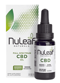 NuLeaf Naturals Full Spectrum CBD Oil, Best For Relief From Inflammatory Pain.