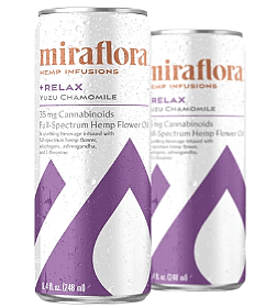 Miraflora Sparkling CBD Beverage +Relax