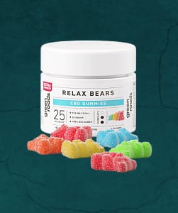 Best THC-Free Gummies: Green Roads CBD Relax Bears.