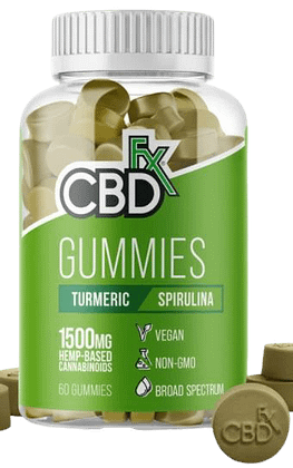 CBDfx CBD Gummies With Turmeric Spirulina