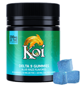 Best For Perfect Happiness, Koi Delta 9 THC Gummies.
