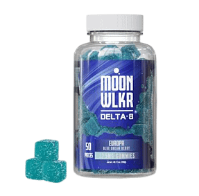 MoonWLKR Delta-8 Gummies Blueberry.