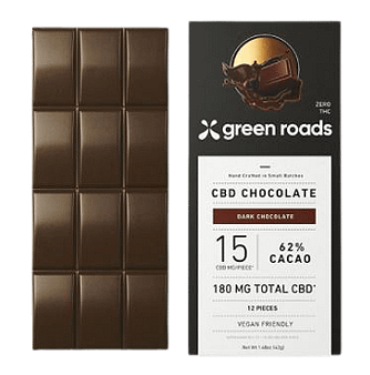 Green Roads Yummy looking CBD Chocolate Bar