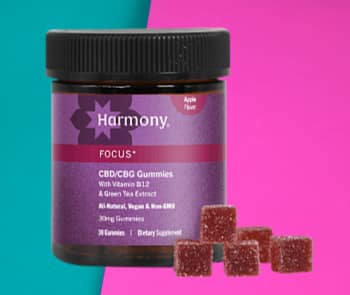 Best Vegan, Harmony Focus CBD Gummies. 