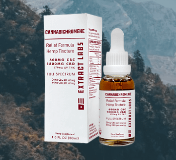 Best Veteran-Owned CBD Brand, Extract Labs Relief Formula CBC & CBD Tincture.