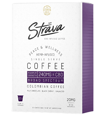 Strava Craft Coffee, Best CBD Coffee Pod Overall.