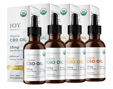 Best organic THC-free CBD oil, Joy Organics Broad Spectrum Organic CBD Tincture.