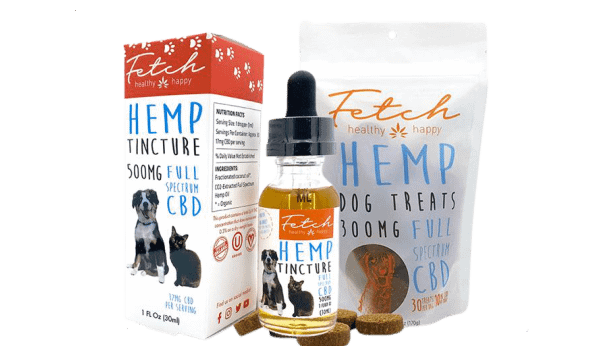 Extract Labs CBD Fetch Tincture For Pets, 500mg CBD Per Bottle, 17mg CBD Per Serving, Unflavored, 1-fluid ounce bottle.