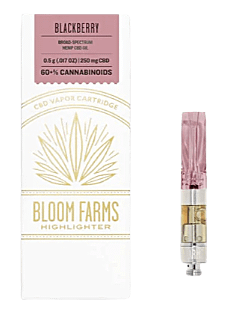 Best Tasting, Bloom Farms Blackberry CBD Vapor Cartridge