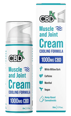CBDfx CBD Cream For Muscle & Joint Cooling Formula, 1000mg CBD, 1.7oz. bottle.
