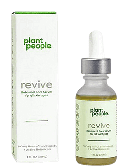 Plant People Revive Face Serum to reduce the signs of aging 300mg hemp cannabinoids 1-fluid ounce bottle.