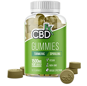 CBDfx CBD Gummies with Turmeric and Spirulina