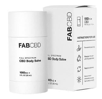FAB CBD - CBD Body Salve, 1000mg CBD, 1oz. bottle.