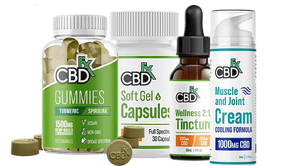 CBDfx Products, CBD Gummies with Turmeric and Spirulina 1500mg, CBD Gel Capsules 750mg, CBD Cream For Muscle & Joint Cooling 1000MG.
