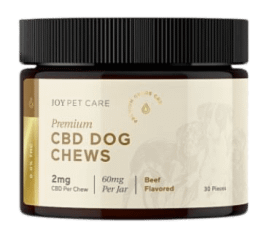 Joy Organics CBD Dog Treats Joy Organics CBD dog treats container