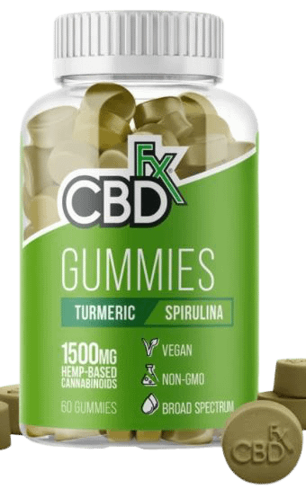 CBDfx CBD Gummies With Turmeric & Spirulina